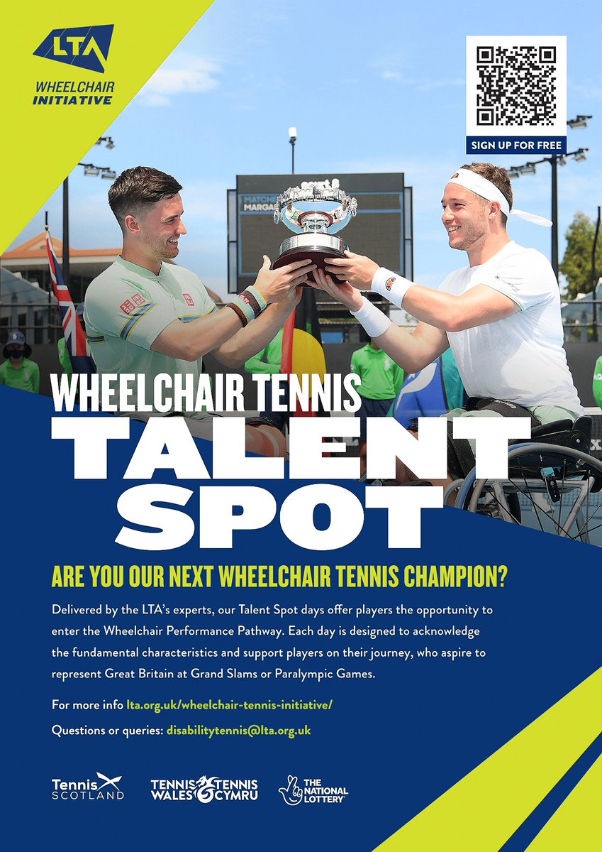 wheelpower's tweet photo. 🏆 Could you be a future Wheelchair Tennis champion? 🎾 @WChairTennisGB  is hosting a number of indoor one day-events across Great Britain this year for anyone aged 8 – 30 years with a physical disability. Find out more on our website  https://t.co/aR6vbUv3zl #wheelchairtennis https://t.co/Hmh9vAg6Ec