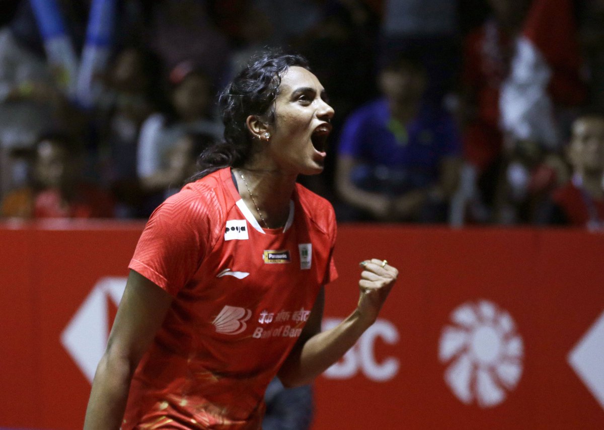 YTEReports's tweet photo. #PVSindhu storms into final of #SingaporeOpen Tournament. She defeats Japanese world No. 38 Saena Kawakami 21-15, 21-7 in the semifinals. This is the third time this year that Sindhu has moved into the final of a tournament.
#yourtopic #PVSindhu https://t.co/mKHDMOXQN8