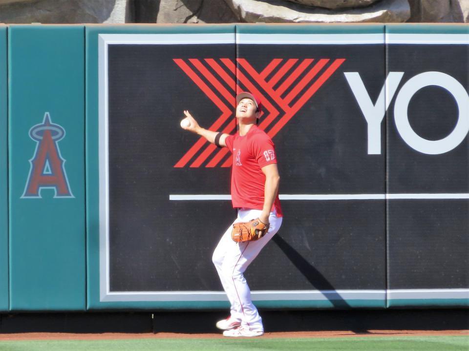 shoheisaveus's tweet photo. Shohei Ohtani really enjoyed the OF life https://t.co/bxAQ9aU7ay