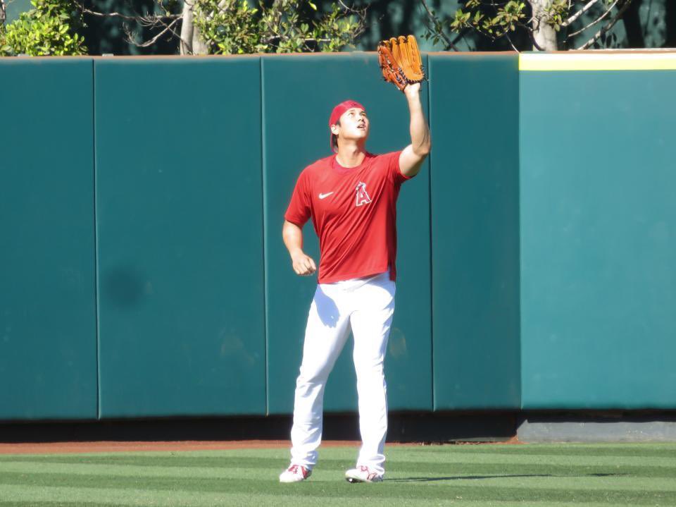 shoheisaveus's tweet photo. Shohei Ohtani really enjoyed the OF life https://t.co/bxAQ9aU7ay