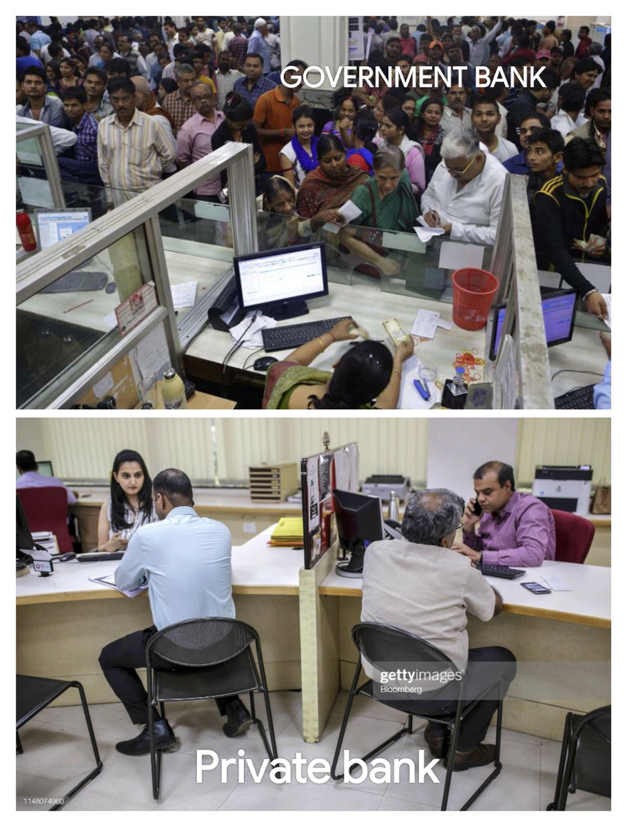 TheGodTweet1's tweet photo. As proved in case of Demonetisation, it is not always proved to be good decision by supremos. So, give 100 times thought before going for privatization of PSBs as PSBs are more for Public welfare than for only business .
#PublicBanksForNotForSale https://t.co/q2VksdgmoE