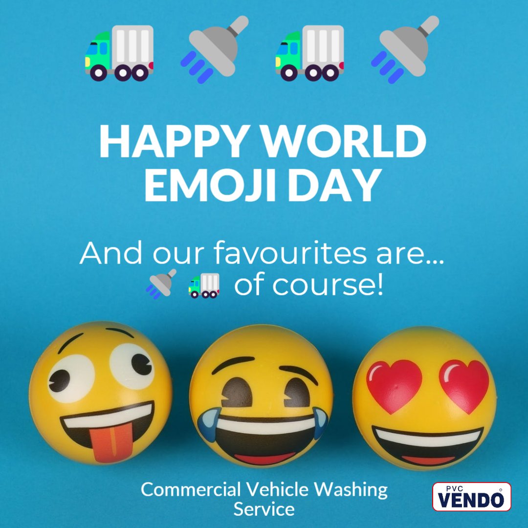 Happy #WorldEmojiDay. Which ones are your favourites? #VehicleCleaning #VehicleWashing #FleetWashing