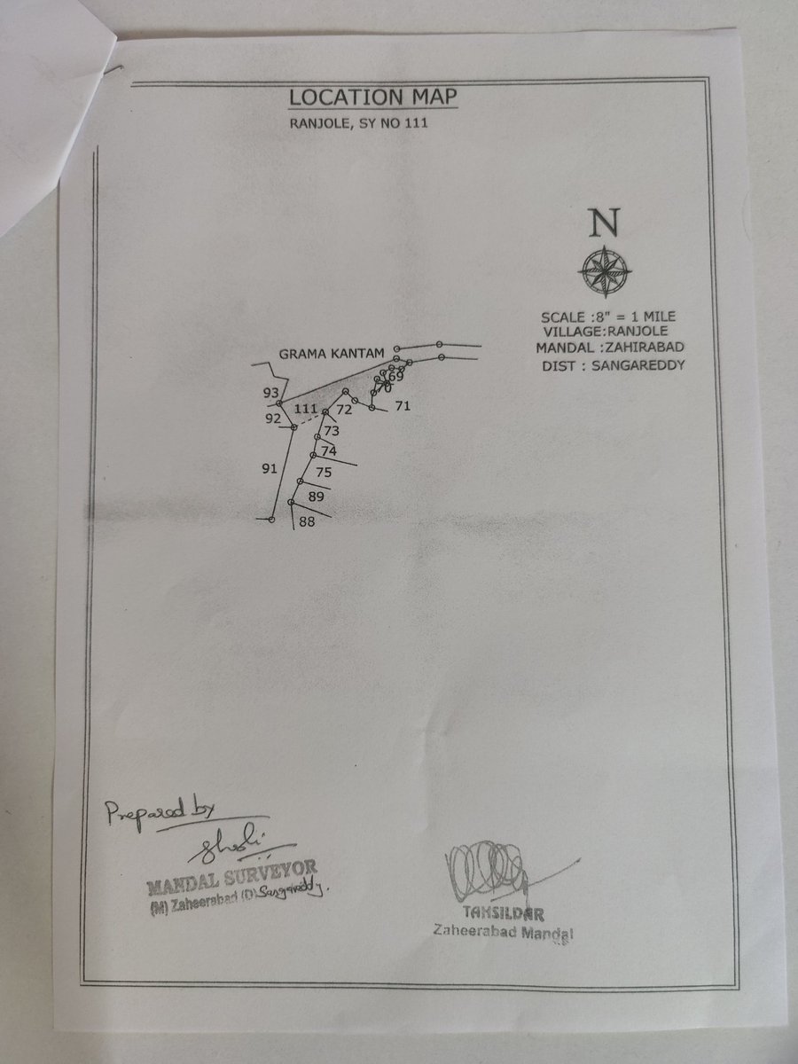 rameshreddy498's tweet photo. @KTRTRS Sir road to more than 5000 acres of farmlands have been encroached by 3 people in zaheerabad Ranjhol area. More than 10 acres of govt land is under kabja. No officer is responding even after we submitted legal documents. Muncipal RDO MRO no help @Collector_SRD @KTRoffice https://t.co/lIdGKrJHf6