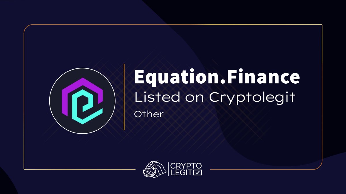 CryptoLegit_'s tweet photo. 🚨New Tomb Fork🚨
@EquationFarm

✅Network : Other
🌐Website: https://t.co/d1njNNAWl8
✅Telegram: https://t.co/cdZU3rbvso

Our website : https://t.co/9zo7N1ySVD

Always DYOR. These projects have not been vetted.

#tombfork #tomb #DeFi #cryptolegit https://t.co/uzLAPRlVCe