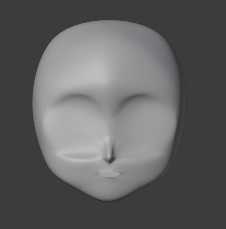 jwnpwee's tweet photo. #blender とあるキャラクターをモデリング中（顔だけ） https://t.co/Q2Uoa4QAZ0