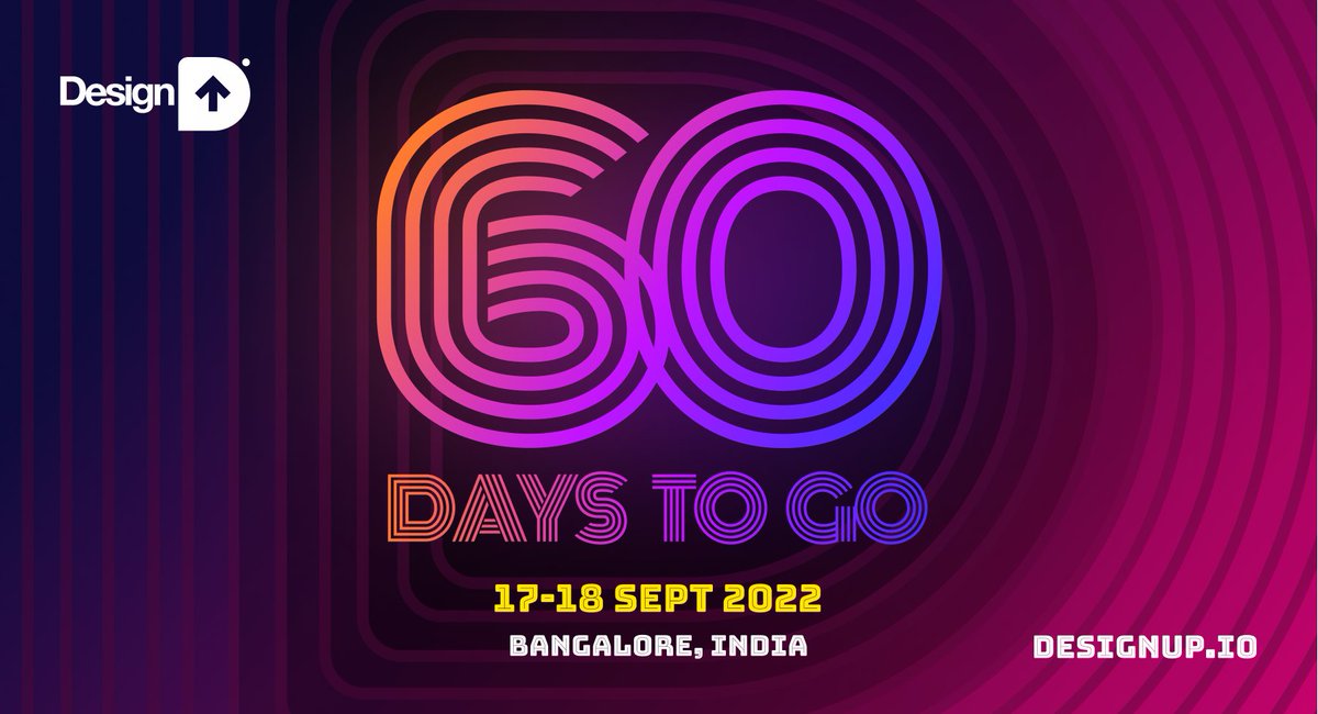 Save the date. It's time for a reload🔁

After 3 wild years, DesignUp is back in Bangalore on 17-18 Sep - exactly 2 months to the date!

This time, we're reloading everything you love about DesignUp. So stay tuned, RT, and follow this link for more
👉bit.ly/3o9eXkT