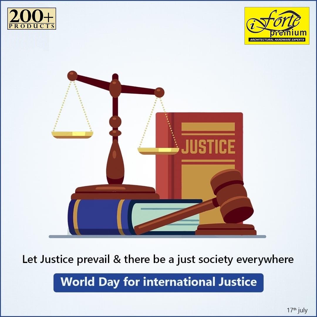 fortepremium's tweet photo. Let justice prevail &amp; there be a just society everywhere
World day for international justice
 #WorldJusticeDay
#JusticeDay #WorldJusticeDay2022
.
.
.
#FortePremium #PremiumWindow #DoorsAndWindow #AluminiumWindow #uPvcWindow #PremiumHArdware #WindowHinges #WindowSlide #Bearings https://t.co/TXUssOC87b