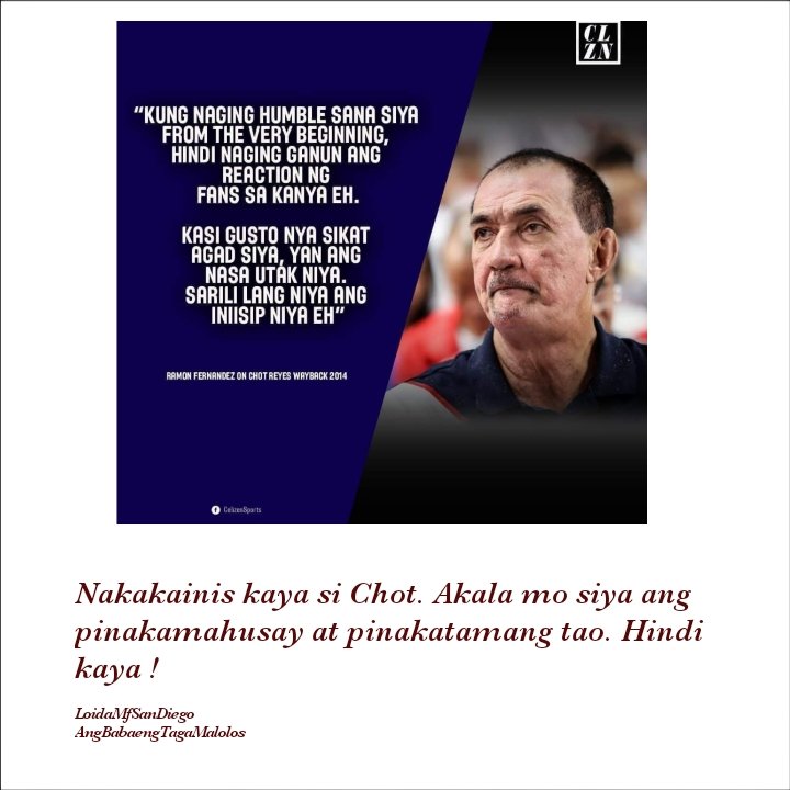 loidasandiego77's tweet photo. Nakakainis kaya si Chot. Akala mo siya ang pinakamahusay at pinakatamang tao. Hindi kaya ! https://t.co/GDDxUxPOFM