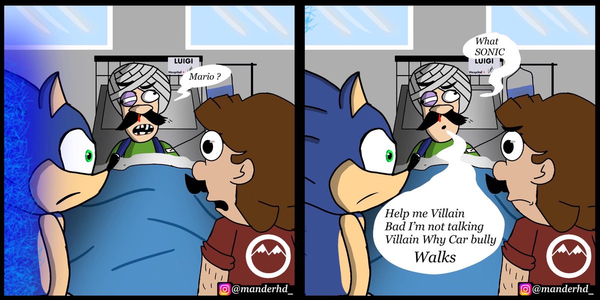 ManderHD's tweet photo. What 3 year old Mario….night part 2
🌑❤️
#mario #sonic #tails #sonicandmario #marioandsonic #Comic #soniccomic #mariocomic #sonicthehedgehog #supermario #comicsonic #comicmario #ratchetandclank #minecraft #pokemon #minecraftsteve #pikachu #pokemonpikachu https://t.co/RpRHmMP5tr