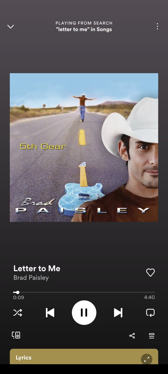 Letter to me by Brad Paisley is the #dktrio theme song now. https://t.co/mLJZXG3B8R