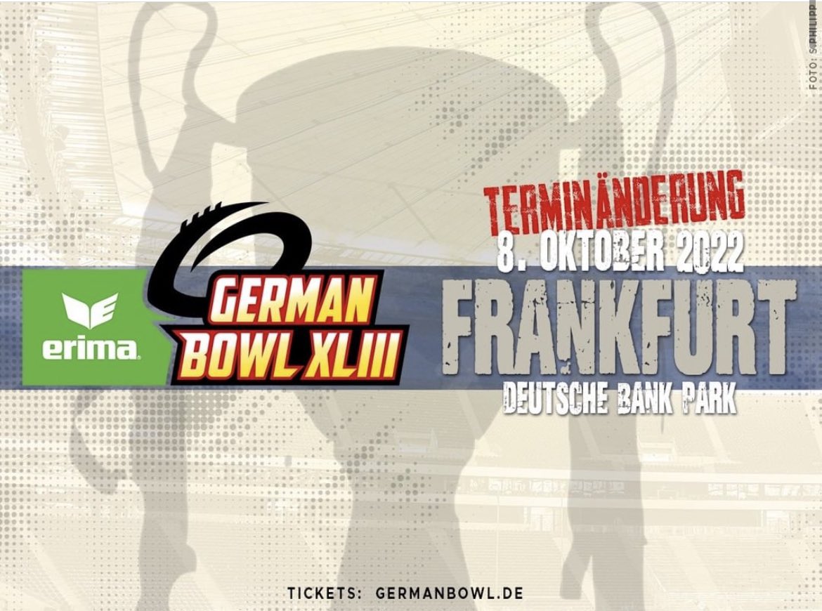 Jetzt sein Ticket kaufen für den Erima German Bowl XLlll am SA.08.Oktober 2022 in Frankfurt am Main.
Hier bekommst du dein Ticket
germanbowl.de
#erima #afvd #germanbowl #gfl #football #americanfootball