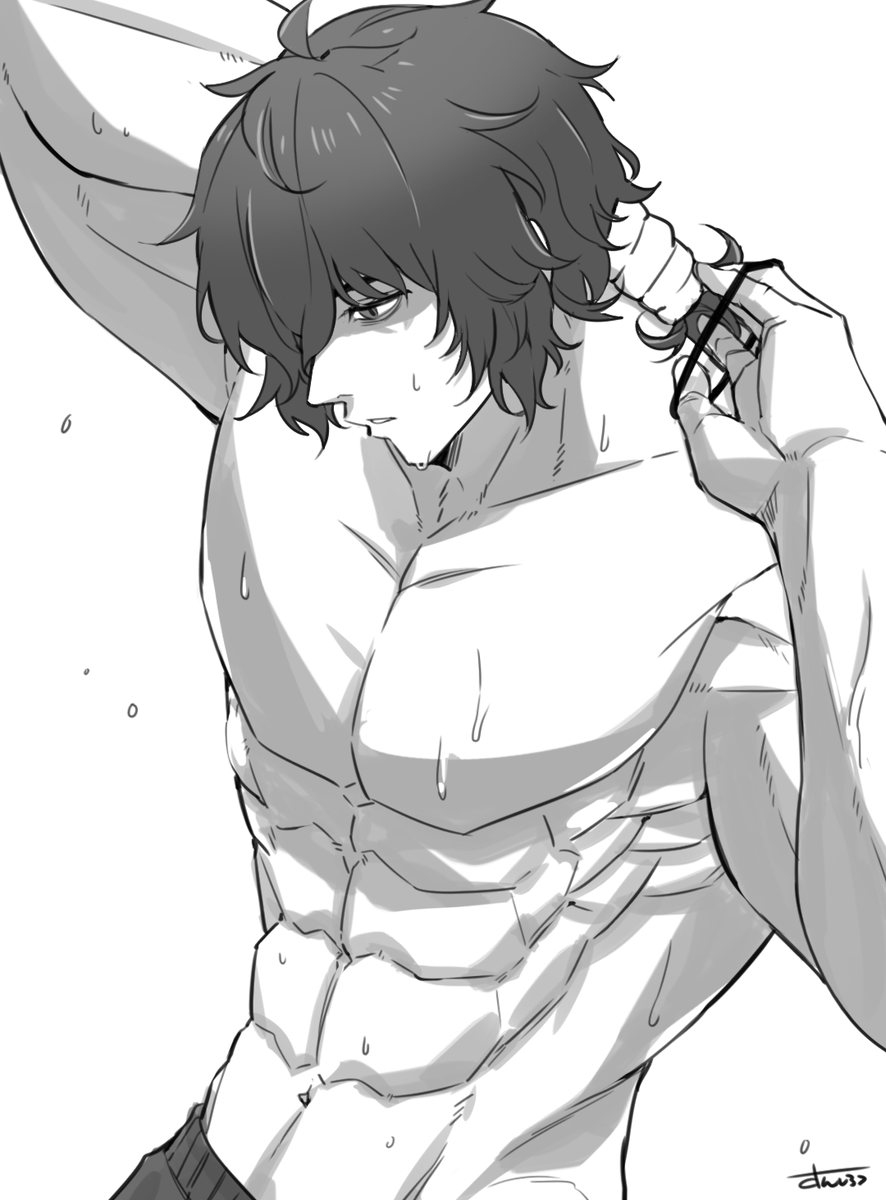 王馬さんの髪事情妄想。
結べるぐらい伸びる→だんだん邪魔になる→ナイフで適当に切る→ちょうどいい→伸ばしっぱ 
のエンドレスしてそう 