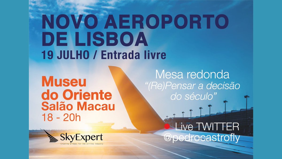 Queremos um país centralizado numa capital com dois aeroportos?
👉 Assiste ao LIVE ✈️ dia 19 de Julho às 18h 
#montijo #alcochete #aeroporto #Lisboa #museudooriente