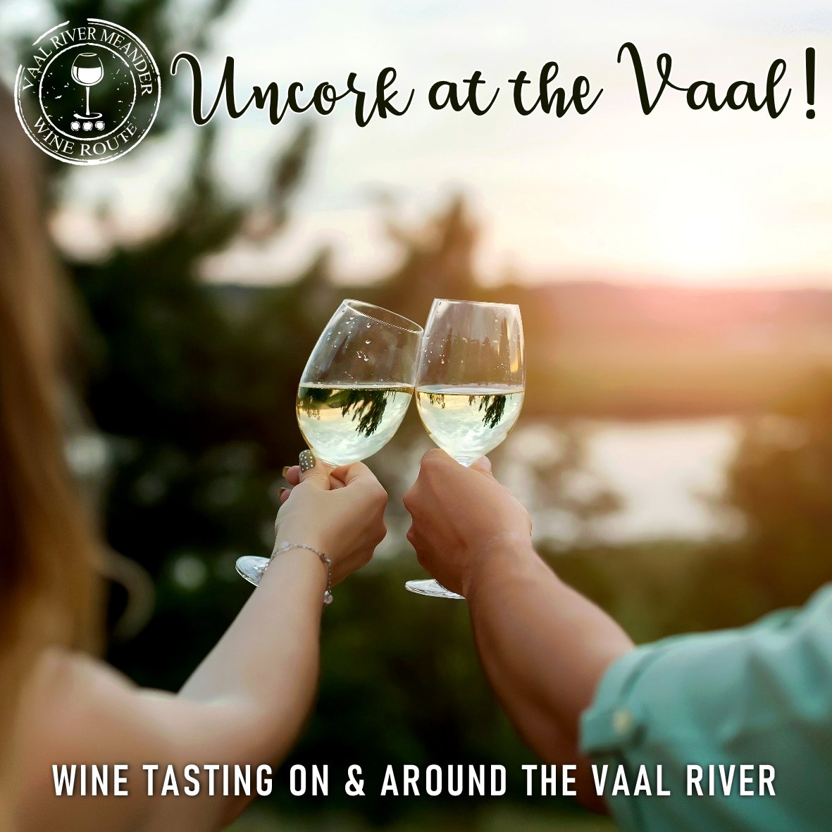 We're uncorking our fabulous wines today for you to swirl, sip and savour 🍷

Join us for an afternoon of wine tasting hosted on and around the Vaal River area.

Taste 8 wines for R50, be sure to book a table as certain venues fill quickly!
 vaalwineroute.co.za