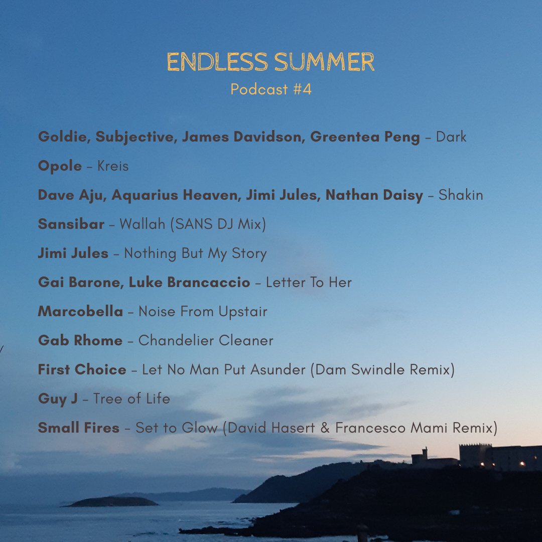 marcobelladj's tweet photo. Endless Summer #4 🌊🔆

My Brand New Podcast Is online!💥

🎧Listen Here: https://t.co/XREzAEWhpD

W/ @greentea_peng @jimijules @sansibar @GaiBarone @GabRhome @DamSwindle @Francesco_Mami, Myself and more!

#Electronica #Techno #HouseMusic https://t.co/DcXE46ITgW