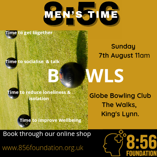 856Foundation's tweet photo. #MensTime
Our next Men's Time will be on Sun 7th Aug 11am, we will be playing Bowls at Globe Bowling Club on the Walks in Lynn
✅Time to get together
✅Time to socialise & talk
✅Time to reduce isolation & loneliness
✅Time to improve our wellbeing
Please book on website https://t.co/crho3qUbgM