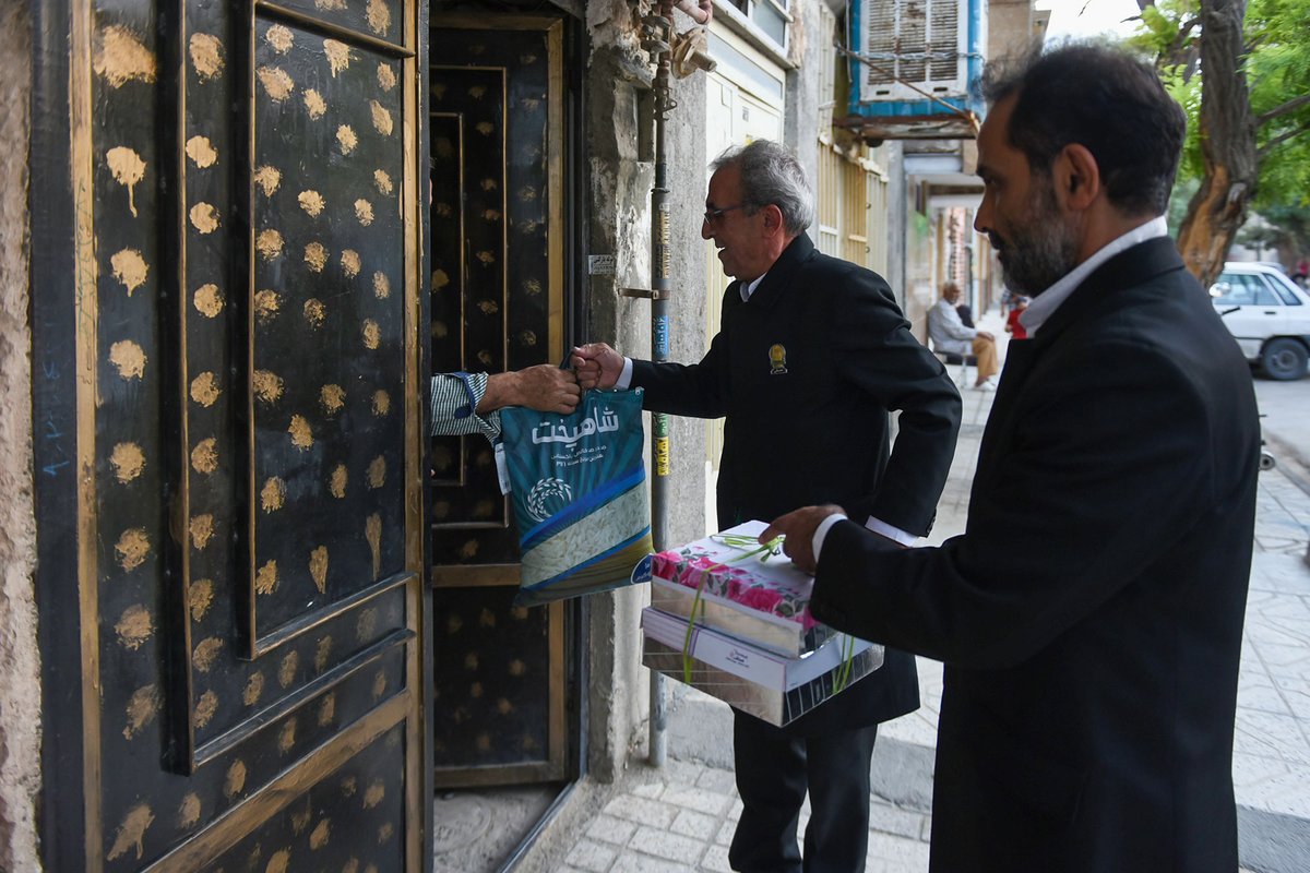 On Eid al-Ghadir, Sayed families host the lovers of Imam Ali (as) and entertain them with sweets and Eidy. 
The holy shrine of Imam Reza (as) has provided 2,000 Sayed families with food parcels to help them have dignified hospitality on the day of Eid. 

#EidGhadeer