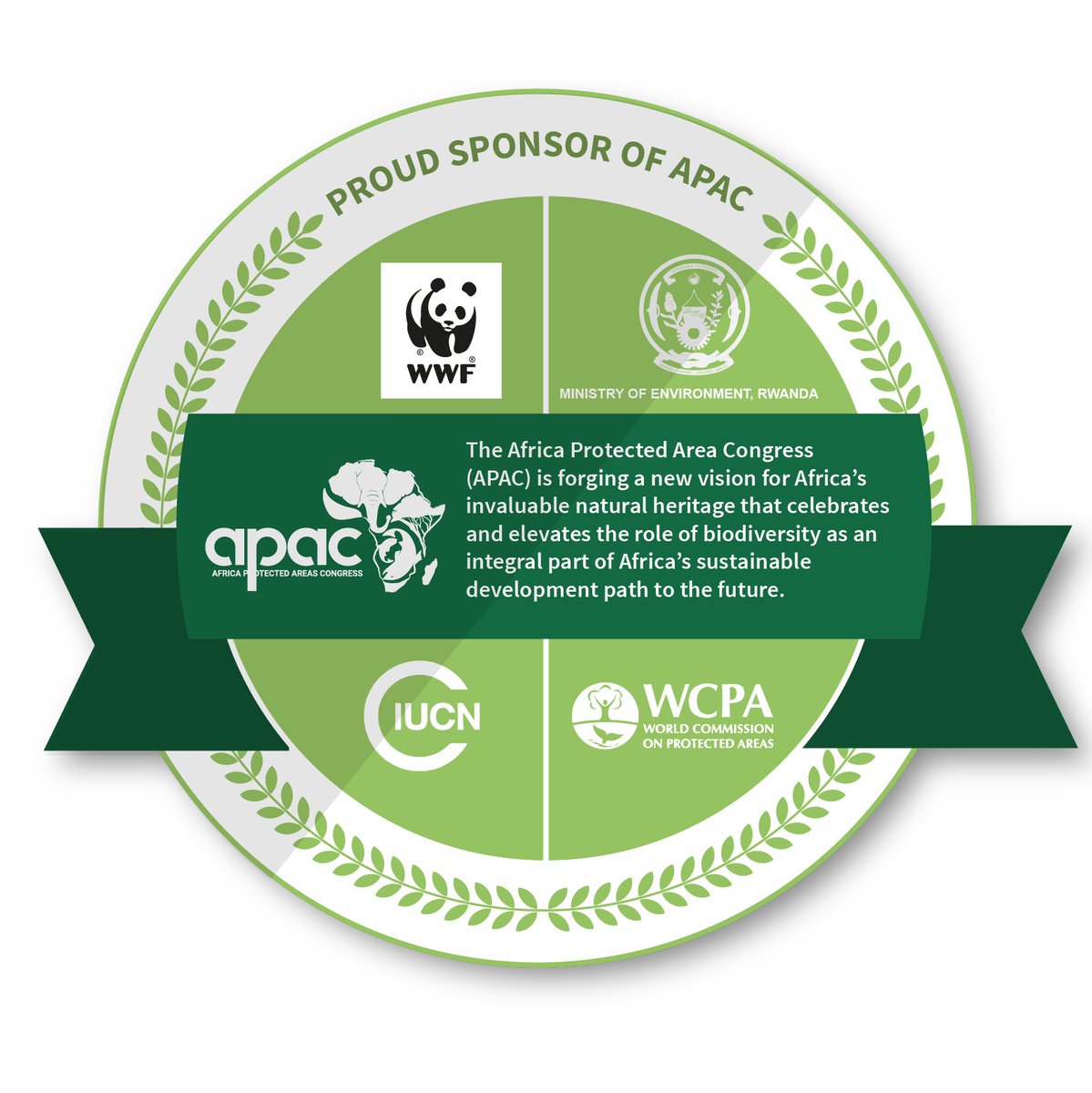 WWF_Africa's tweet photo. We are proud to be platinum sponsors of the first Africa Protected Areas Congress #APAC2022 which opens tomorrow in Kigali. Join us in person or virtually. https://t.co/6YAty2mFMm
#ItsTIME #APAC22 #WWFatAPAC22 https://t.co/S1zdTSrZLU