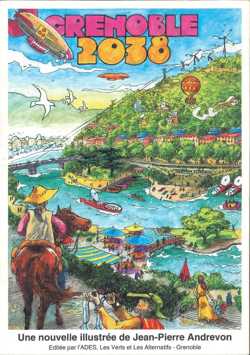abkgrenoble's tweet photo. Lors de la campagne des élections municipales 2008, l'écrivain Jean-Pierre Andrevon https://t.co/46glLqNyM8 imaginait #Grenoble en 2038 : une nouvelle richement illustrée, une certaine vision d'un #futur désirable, dispo depuis le site de l'@ADESGrenoble 👉https://t.co/qH5lhwyEK8 https://t.co/7eTy4gi2jJ
