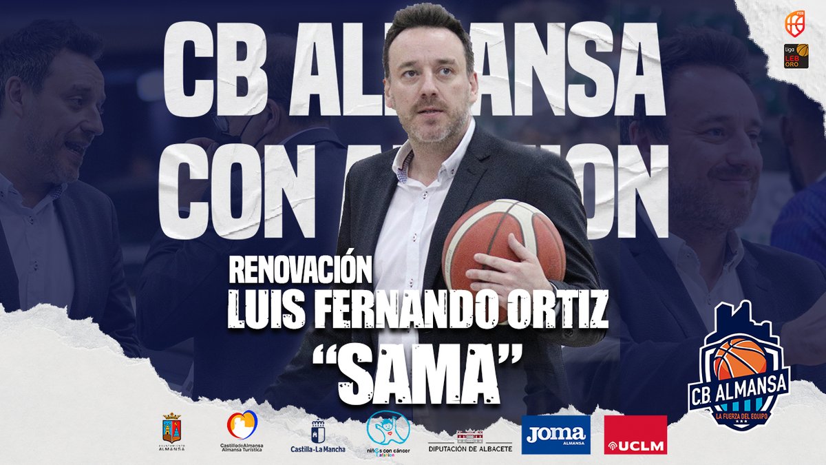 🚨 Mercado #LEBOro: Luis Fernando Ortiz «Sama» continúa por séptima temporada en el <a href="/CBAlmansa/">CB Almansa</a>

▶ El coach de Villena ha sido parte activa de la etapa dorada del baloncesto almanseño 

📝 Más información ⬇ 
feb.es/2022/7/17/balo…