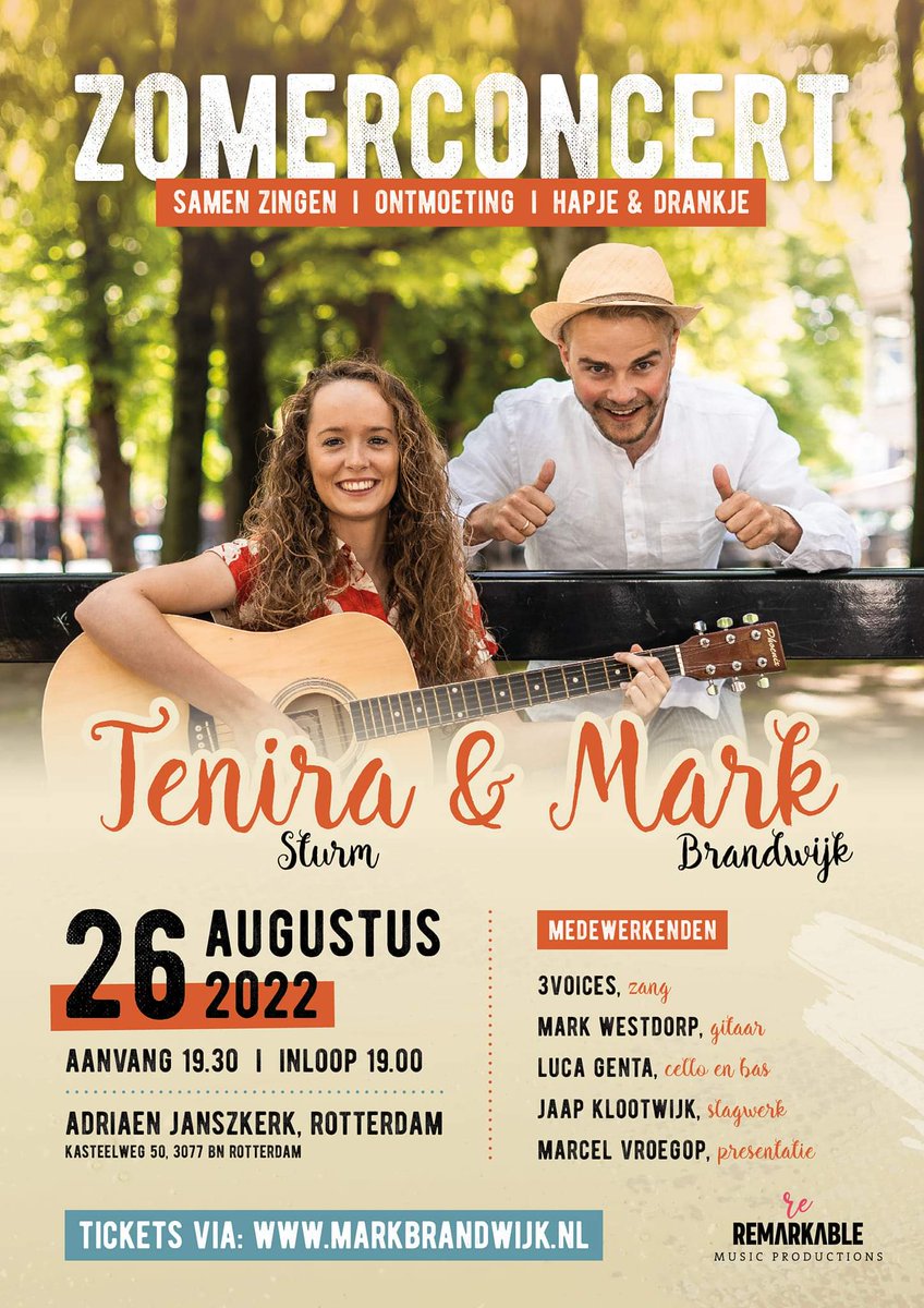 sbajkerk's tweet photo. Een mooi zomerconcert in de Adriaen Janszkerk op vrijdag 26 augustus. Noteert u de datum? https://t.co/9XI3iPdzsA