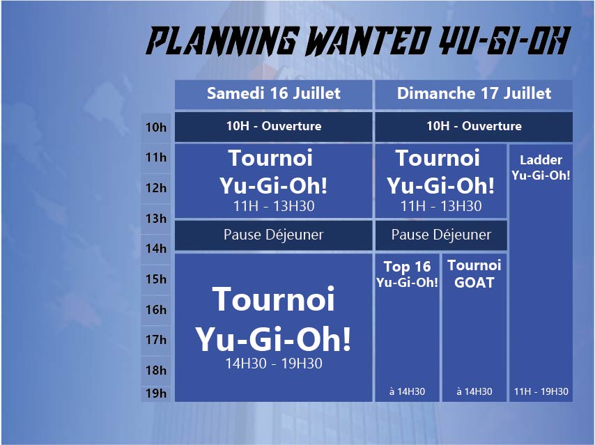 Wanted_Event's tweet photo. 🤠 WANTED - Les guerriers Lyonnais 🤠
📅 Planning du dimanche 🗓️
🎮SSB
➡️ Début de la WAVE A à 11h GYMNASE 1
🀄Yu-Gi-Oh
➡️ Reprise du Tournoi + Ladder à 11h GYMNASE 2
🥊 DNF Duel
➡️ Début du tournoi à 11h GYMNASE 1
#WANTEDSSB https://t.co/OTgOPy5EsF