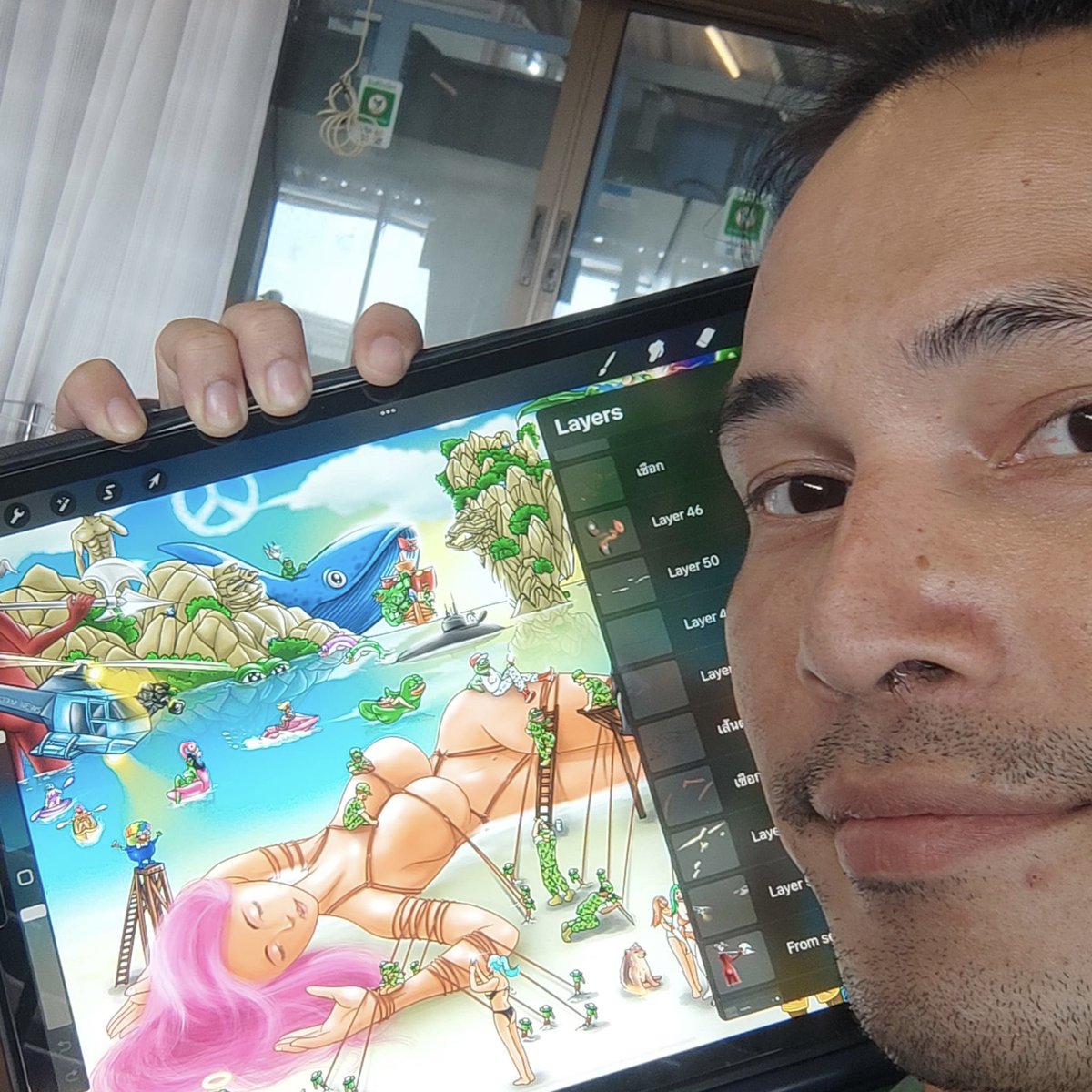 Inspiration from Gulliver's travels by Jonathan Swift &amp; Kinbaku: The Art of Japanese Bondage.

Original location image idea from James Bond Island (Khao Ta Pu, Khao Phing Kan, Thailand) <a href="/foundation/">Foundation 🌐</a>

foundation.app/@boynatapat/lo…

#nft #NFTTHAILAND #PEPE #pepethefrog #frogfam #nfts