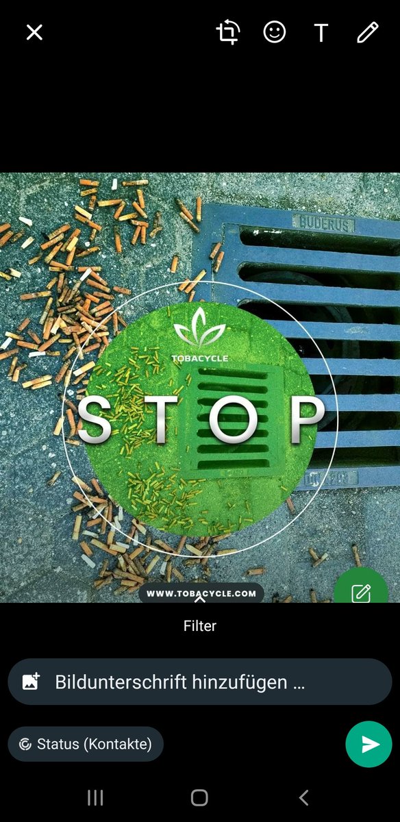 J'aime fumer aussi mais je ne jete pas le megot