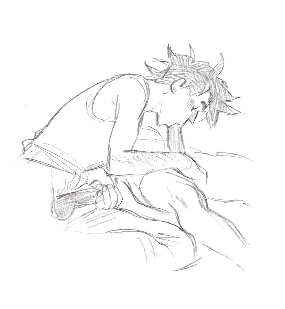 GoldenTar_art's tweet photo. One of the little study sketches with Leon and Noah 🔥 https://t.co/NtDQXB0K37