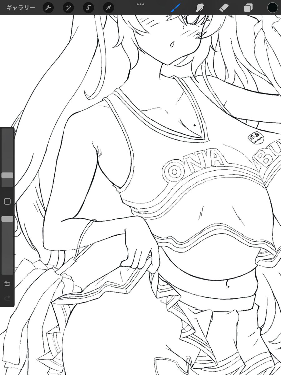 Wip、、、顔と輪郭もう少し練ろう、練り練りしよう 