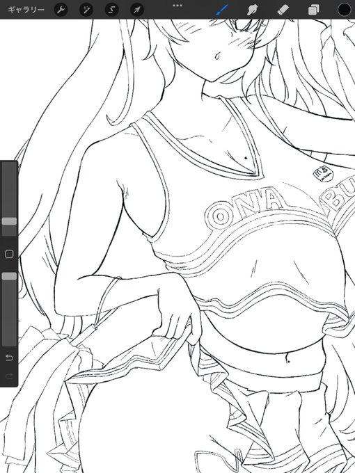 Wip、、、顔と輪郭もう少し練ろう、練り練りしよう 