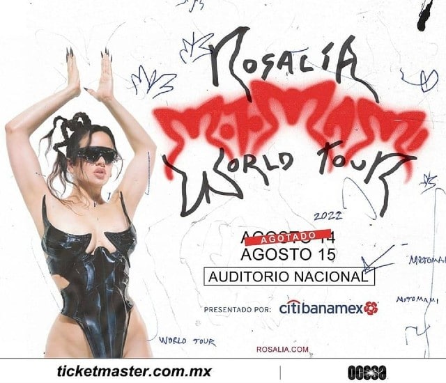 @VendoBoletosDF @boletosCDMX @BoletitosVara Que tal amigos Vendo Boletos para el concierto de Rosalía el 15 de agosto, en el Auditorio Nacional, sección: Segundo Piso. #motomamiworldtour #Rosalia #Auditorio