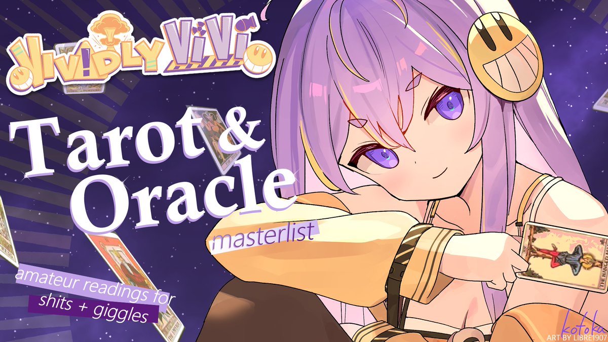 🃏🔮 TAROT/ORACLE MASTERLIST 🔮🃏 This is a thread of all the Tarot/Oracle card decks I own and use on stream! Take a look if you're interested in cards, or looking for a deck for an amateur Vivi Reading! Whenever I receive new cards I'll photograph + add them to this list! 🔽