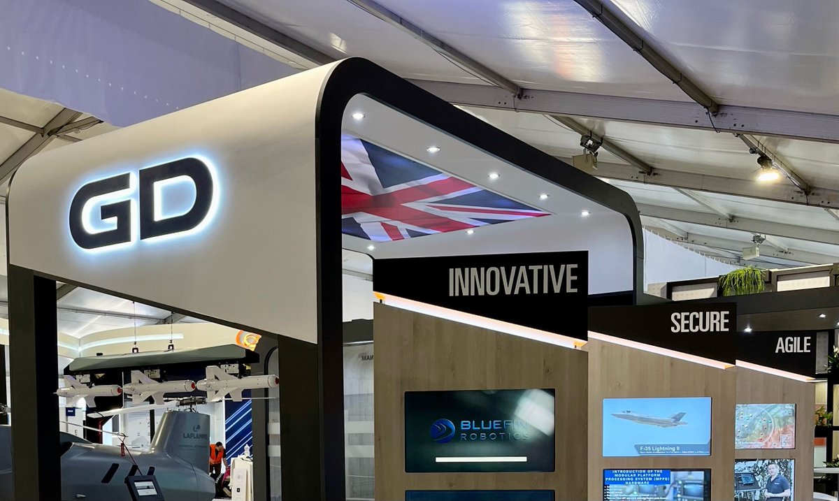 gduknews's tweet photo. The day is almost here! We’re excitedly in the final stages of preparation for tomorrow's opening of @FIAFarnborough , where we’ll showcase our latest products and capabilities. Attending? Email events@gd-ms.uk to schedule a meeting. #GDatFarnborough #GDUKEvents https://t.co/7OZhPSLPD6