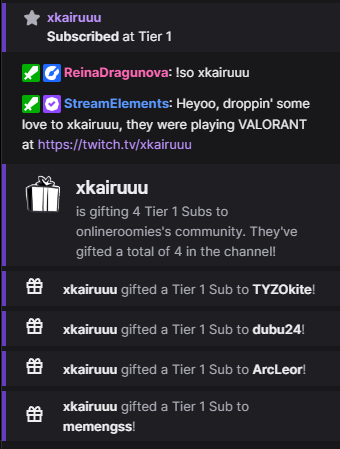 OnlineRoomies's tweet photo. 🥹 Thank you xkairuuu for the gifted subs and subscription ~ https://t.co/EMWJzNvc1W