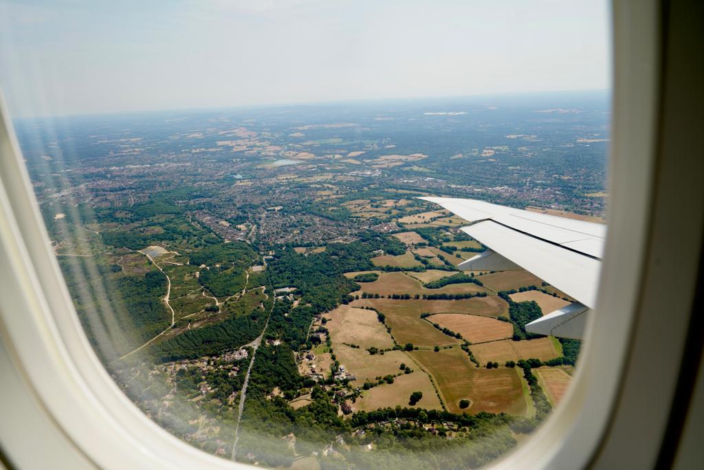 embraer's tweet photo. Pousamos! Obrigada a toda a mídia e aos demais colegas que se juntaram a nós, hoje, no voo de demonstração do #E190E2 #TechShark. O #FIA2022 começa amanhã. Venha e faça uma visita no nosso chale C 105-C106 e no pavilhão Fly the future E037. #WeAreEmbraer #EmbraeratFIA22 https://t.co/kbc07DgbBA