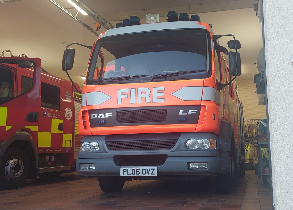 Here is <a href="/LancashireFRS/">Lancashire Fire & Rescue Service</a> Lythams Reserve Pump standing proudly waiting to be used one day!