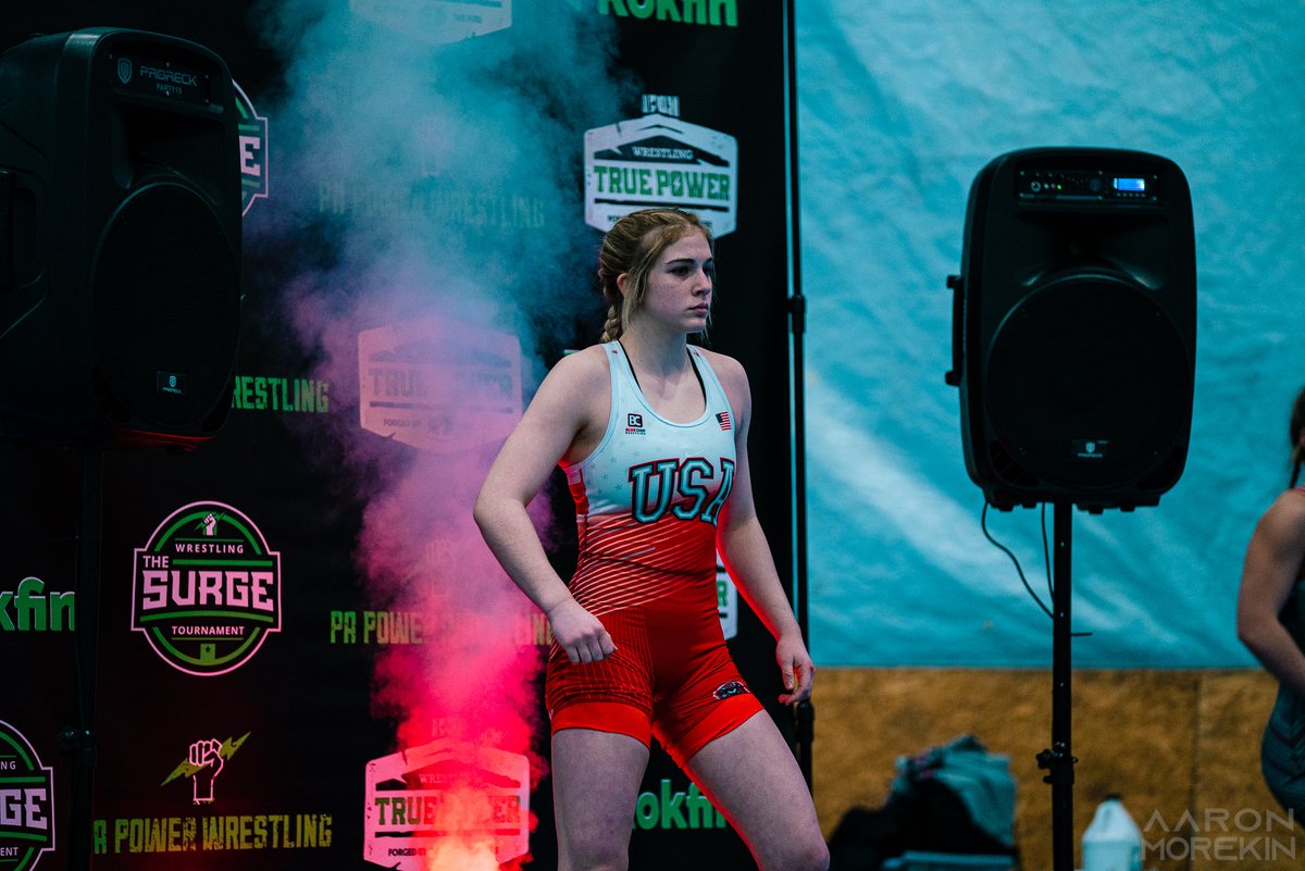 PAPowerWrestle's tweet photo. Team Pennsylvania's 16U Girls will earn 8⃣ #Fargo22 Stop Signs 🛑 and are currently tied for 6th place in the team race #PAPOWER #GirlPower 

📸 @aaronmorekin https://t.co/NsENMmFAF4