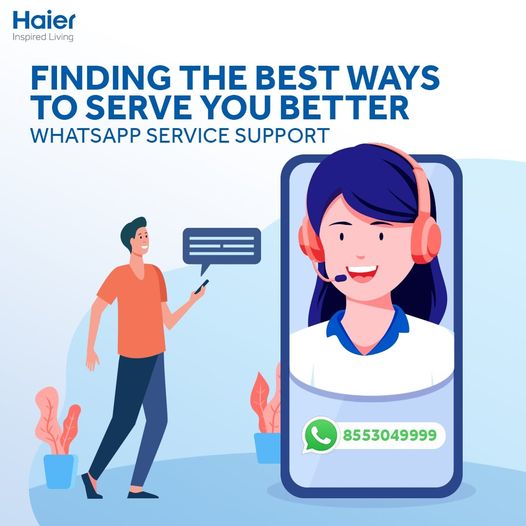 IndiaHaier's tweet photo. Booking a service is easy now! Leave a WhatsApp text at 8553049999 and our Haier Service Engineers will reach you shortly
#HaierService #WhatsappUs #HaierServiceForYou #ContactUs #ServiceSupport #HaierAppliances #HaierIndia #InspiredLiving https://t.co/BzFV9dGBFi