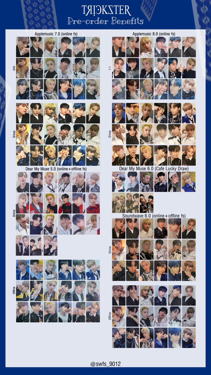 ONEUS TRICKSTER pre-order benefits photocard template P1 +