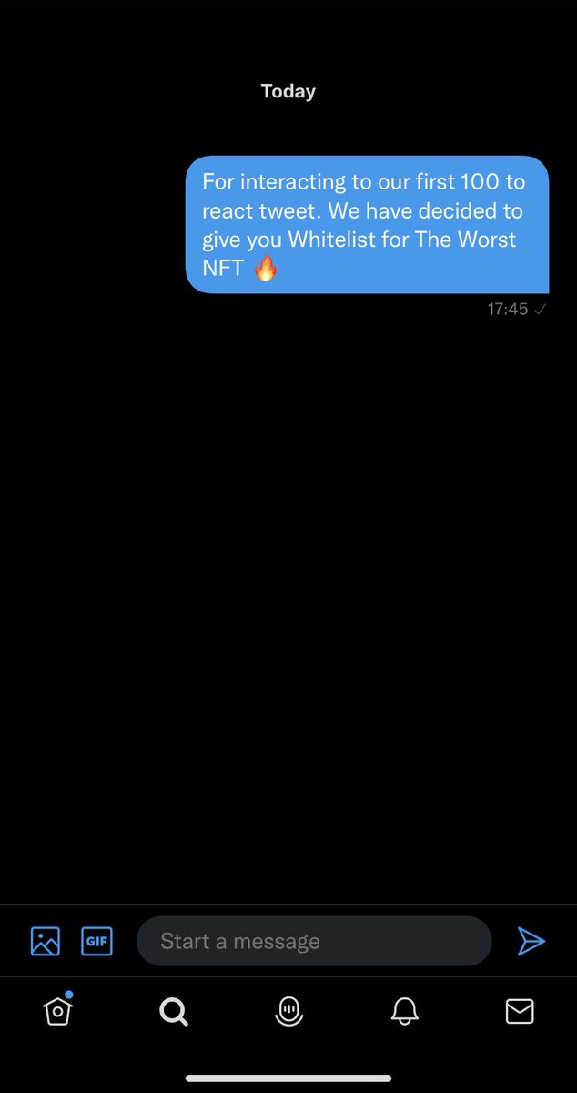 React to this tweet if you want a DM like this one 👀 

#NFTGiveaway #FreeMint #NFTCommmunity #NFT