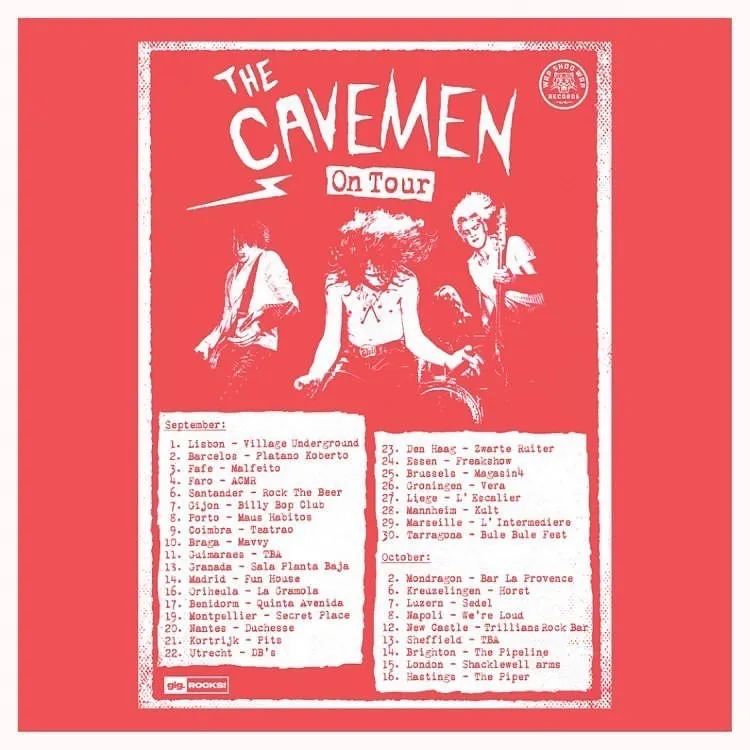 CAVEMEN HIT THE CONTINENT!
#thecavemennz #bandsontour2022