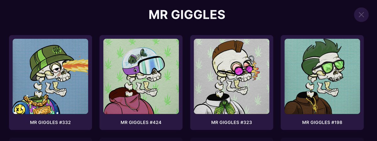 Just minted a couple more to add to my collection of <a href="/mr_gggs/">Mr Giggles - ART, GROWTH, SKATE 🎨🌱🛹</a> 

Number 3 is making me giggle with his little Gandhi-style classes.