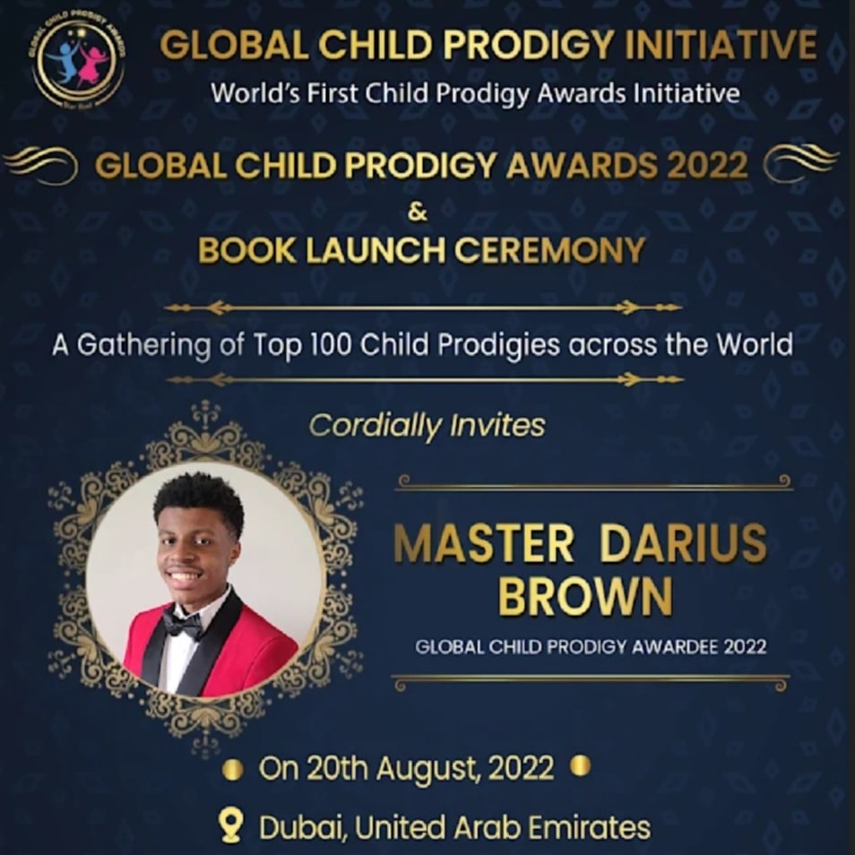 I'm so honored to have been invited to Dubai to receive The Global Child Prodigy Award! 
bit.ly/3PpBq8W