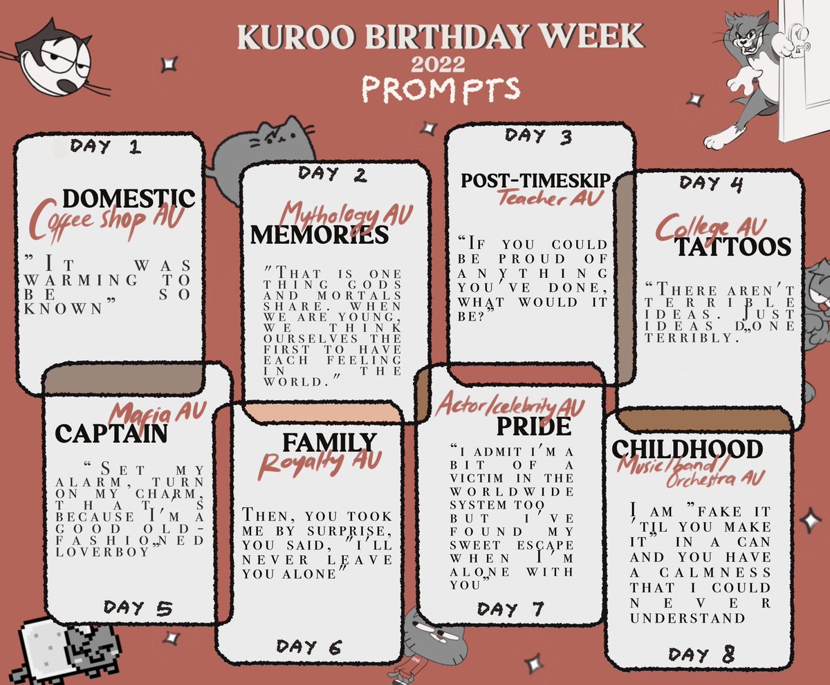 Kuroo Birthday Week 🐈‍⬛♥️ tweet media