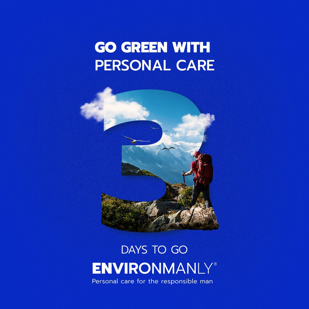 environmanly's tweet photo. The wait is almost over! Now experience the best of natural personal care for men. It's time to #BeEnvironmanly!
Visit https://t.co/XjYJONVL6t and get early access to our products.
#PersonalCare #ResponsibleMan #ComingSoon #Grooming #StayTuned #3DaysToGo https://t.co/LhTFdg9ckq