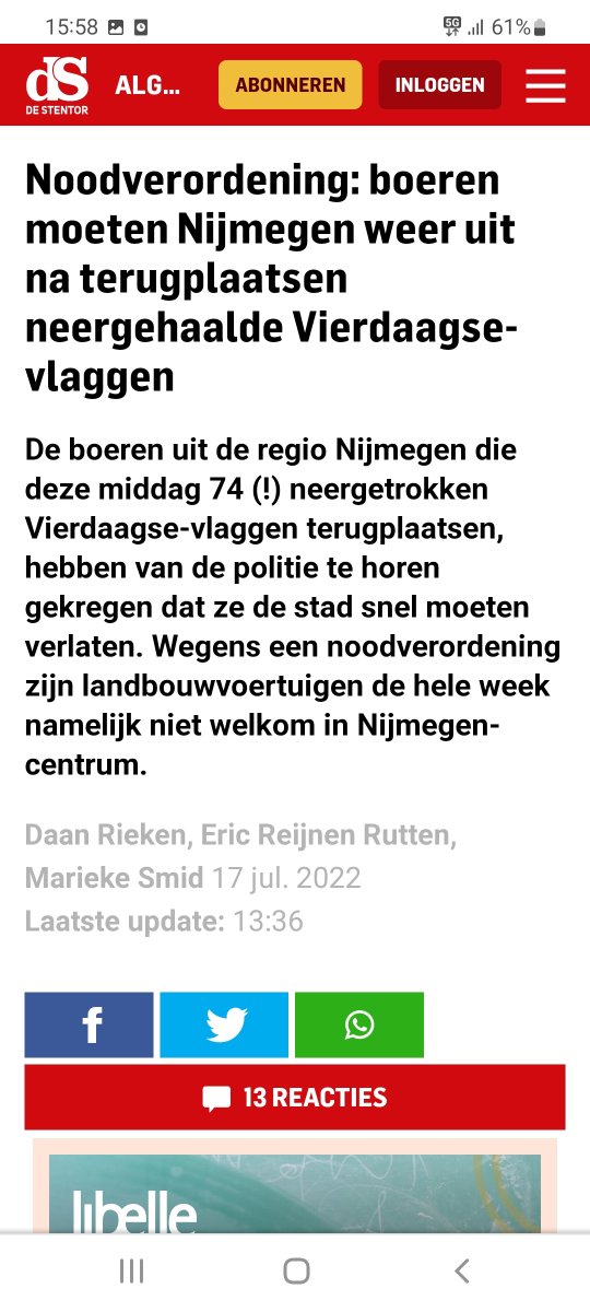 Boeren moeten nergens meer welkom zijn