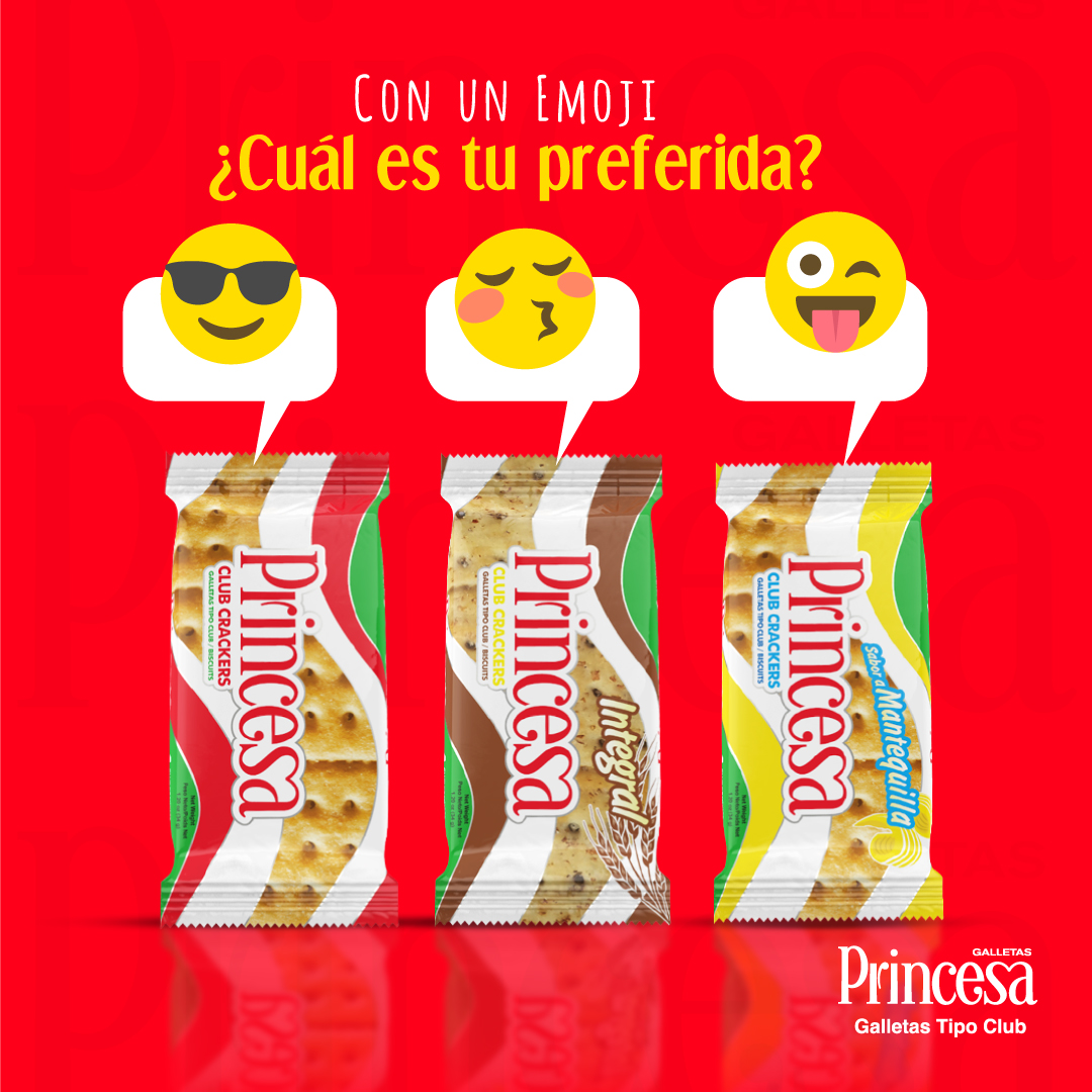 PrincesaClubRD's tweet photo. ¿Cuál es tu preferida? Coméntanos con un emoji y celebremos junto a galletas Princesa el Día Mundial del Emoji.
#ComparteloConPrincesaClub #SiempreTeAcompañan https://t.co/leely4rhBQ