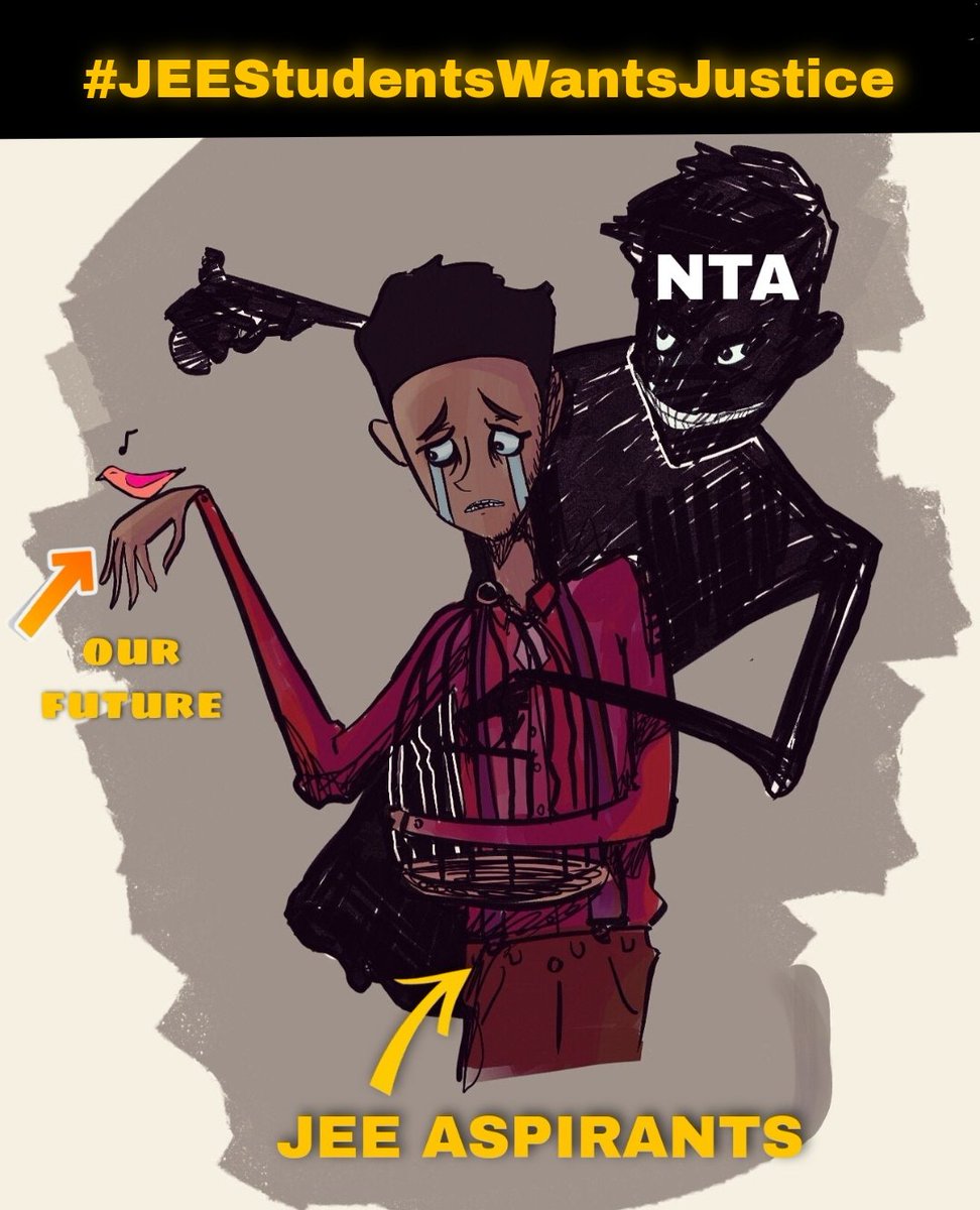 UrHimanshuBorah's tweet photo. NTA stop destroying students dreams of becoming a engineer.
Why should students suffer due to the miss management &amp; mistakes of the authorities.
It's the accountability of the conducting authorities.

Extra attempt should be provided to all.
#JEEAspirantsFutureMatters https://t.co/7dPj9kUPGB