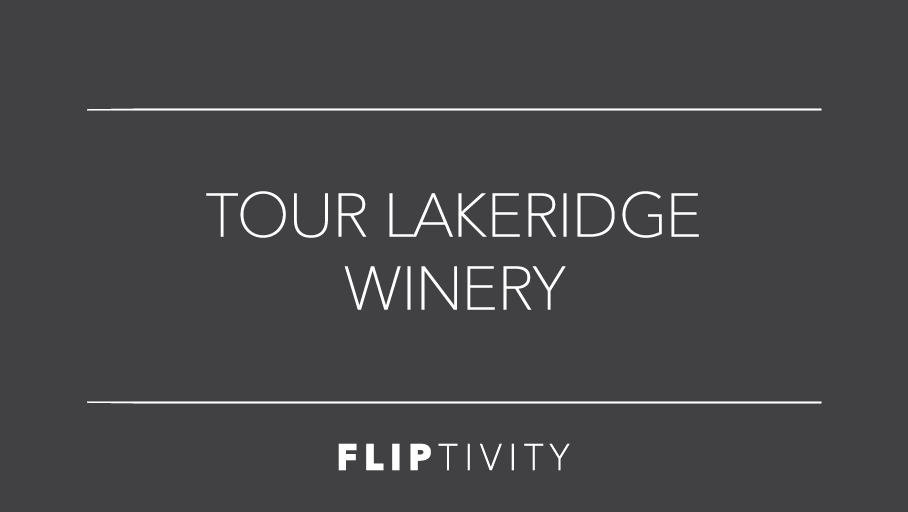 Fliptivity's tweet photo. Today's Fliptivity @LakeridgeWinery https://t.co/cieUvfzZB1 https://t.co/VrtBO82YVo